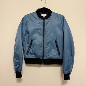 Kendall + Kylie Blue Bomber Jacket